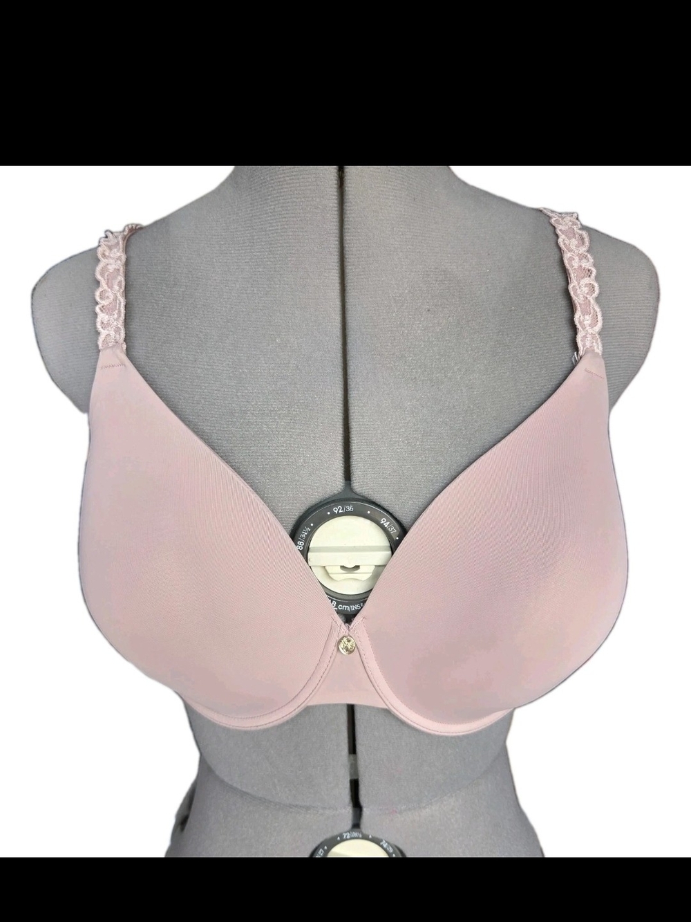 Natori Pink Lace Trim Wire-Free Bra Soft Cup Wireless 36DDD US 36E UK Fall 2024